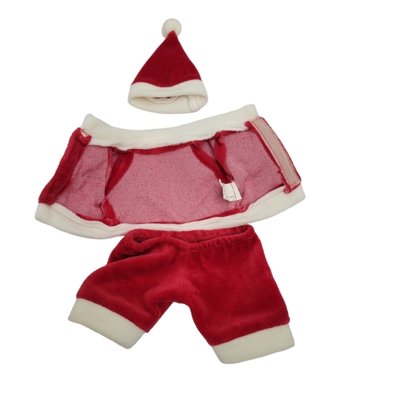 Vintage Unipak Designs Oh No. 2345 KR Red Velour Santa Suit With Santa Cap - Picture 2 of 4